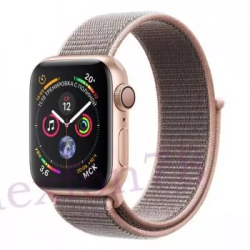 Apple Watch Series 4 40mm GPS Gold Aluminum Case with Pink Sand Sport Loop